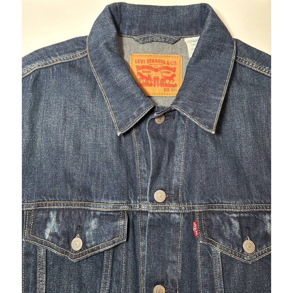 Levis's Men's Classic Denim Trucker Jacket | 2XL - Picture 3 of 9